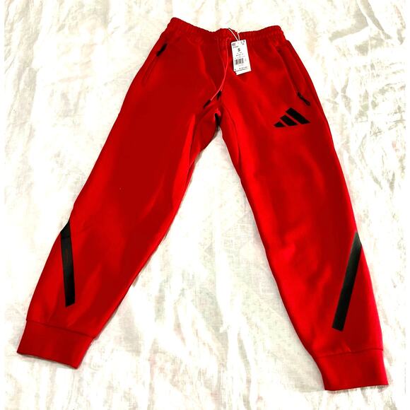 Adidas Activewear Z.N.E. Men's Size S red Tapered Leg Track Jogger Pants JF6542 - Picture 7 of 11